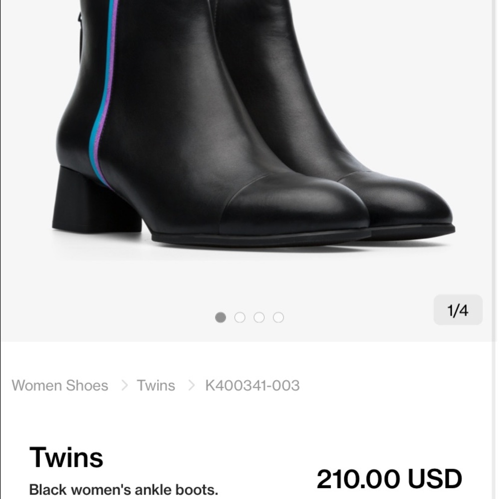 NWOT! Camper “Twins” ankle boots